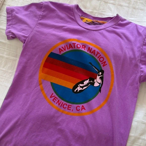 New! Aviator Nation women’s tee XS shirt tshirt - Picture 2 of 4